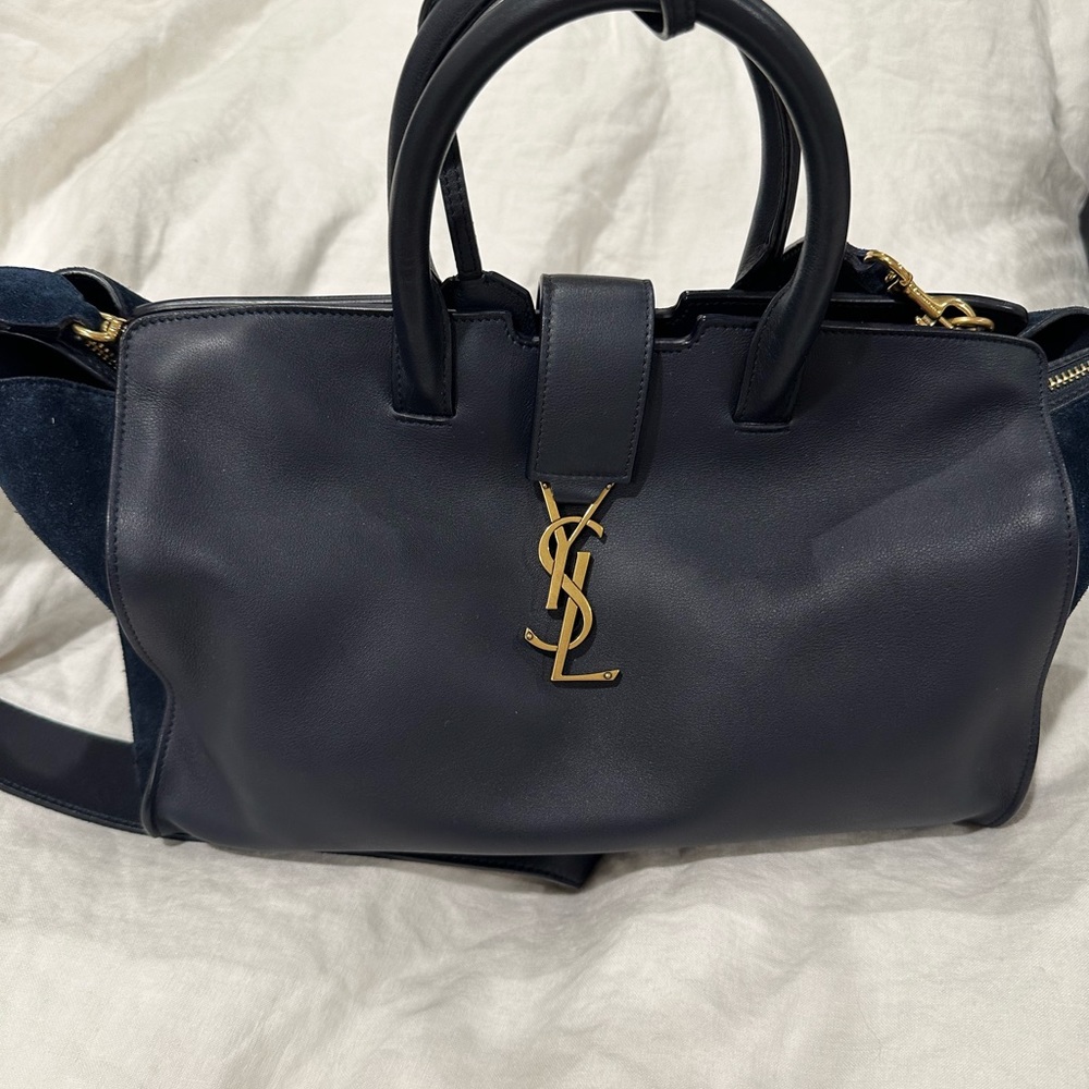 Saint Laurent Monogram Cabas Downtown Leather Small
